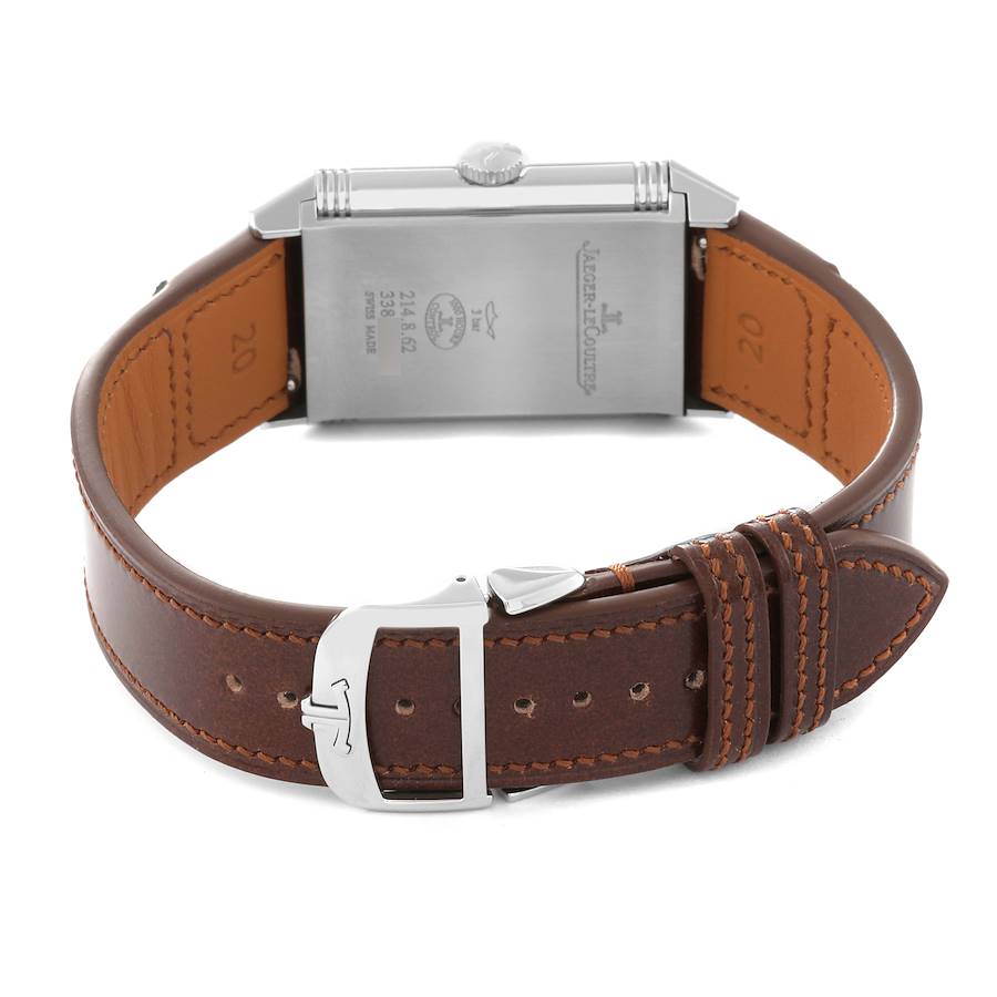 Jaeger LeCoultre Reverso Tribute Blue Dial Steel Mens Watch 214.8.62 Q3978480