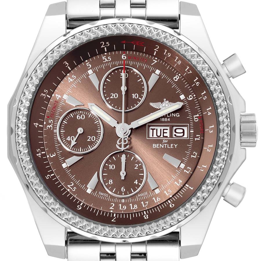 Breitling Bentley Motors GT Special Edition Bronze Dial Steel Mens Watch A13362