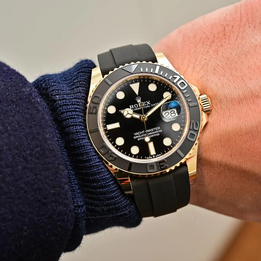 2024 Newest Rolex Yacht-Master 42 Black Dial RLX Titanium Men's Watch 226627-0001
