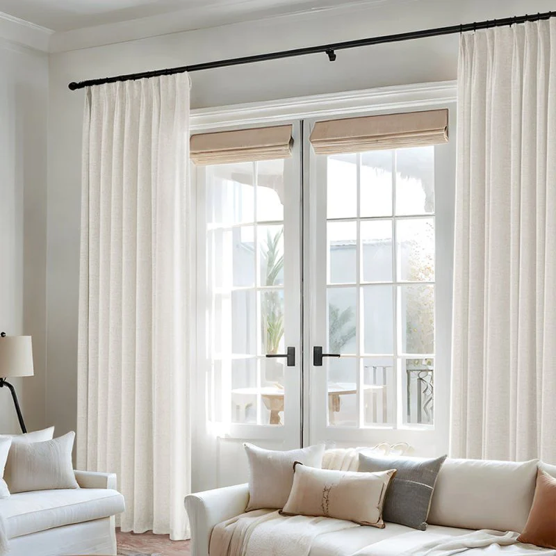 Custom Heavyweight Linen Drape - Pleated