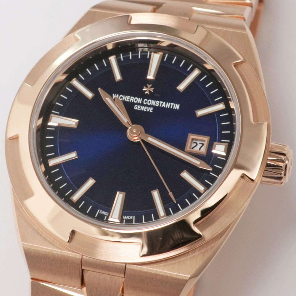 Vacheron Constantin Overseas 4600V/200R-B979 Blue 34.5mm PG Automatic Men's Boys' Watch
