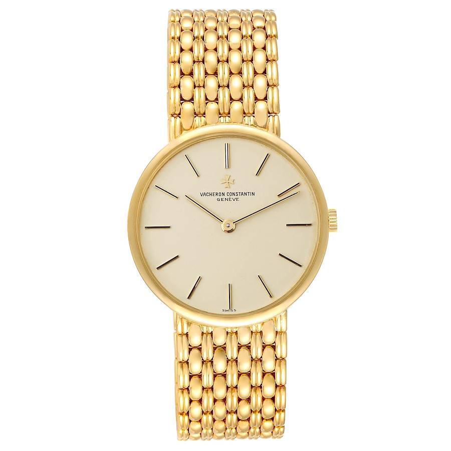 Vacheron Constantin 18K Yellow Gold Mechanical Vintage Mens Watch 39015