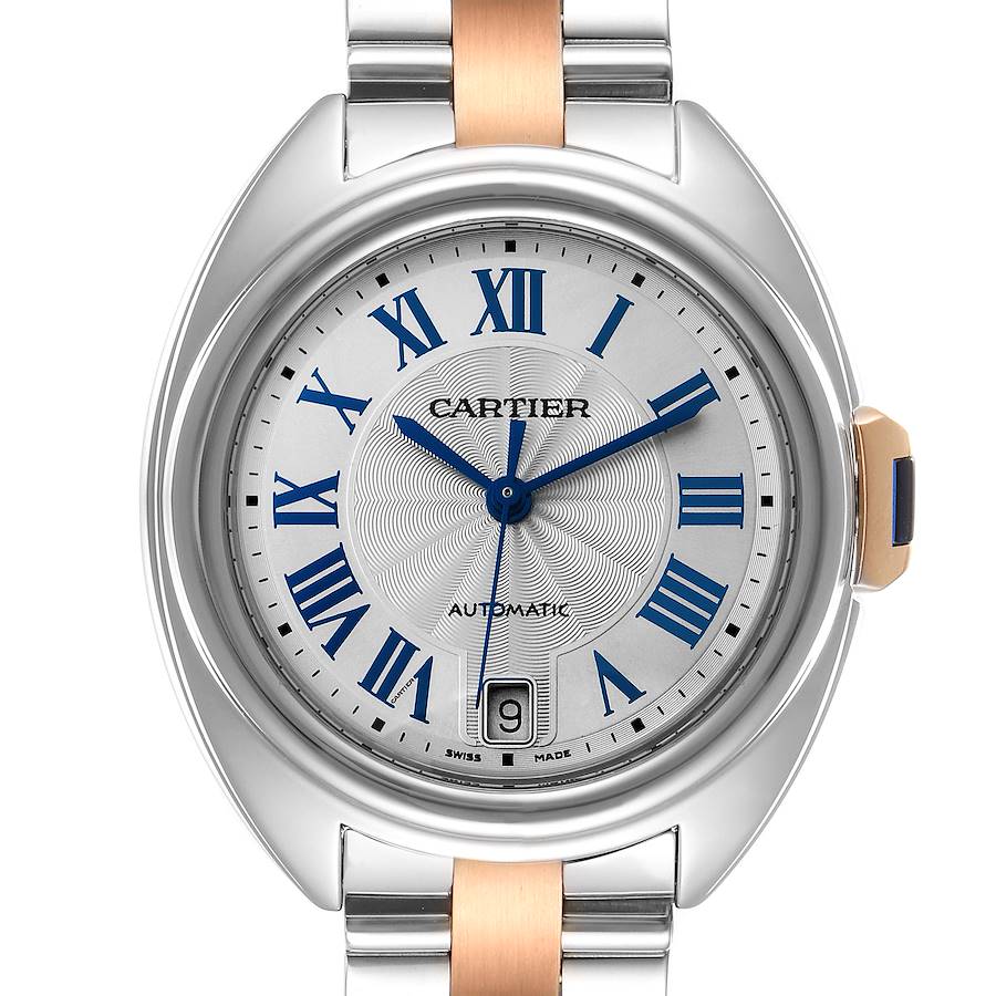 Cartier Cle Steel Rose Gold Automatic Ladies Watch W2CL0003