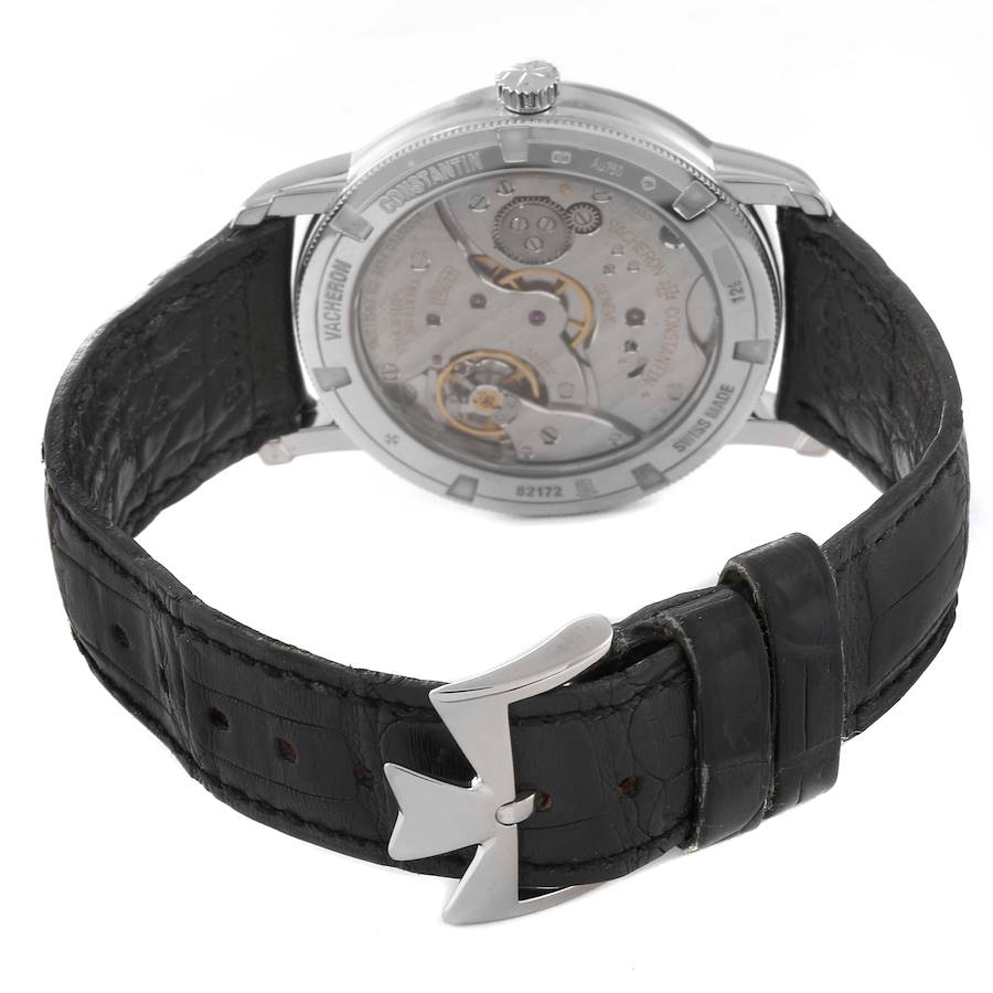 Vacheron Constantin Traditionnelle Silver Dial White Gold Mens Watch 82172