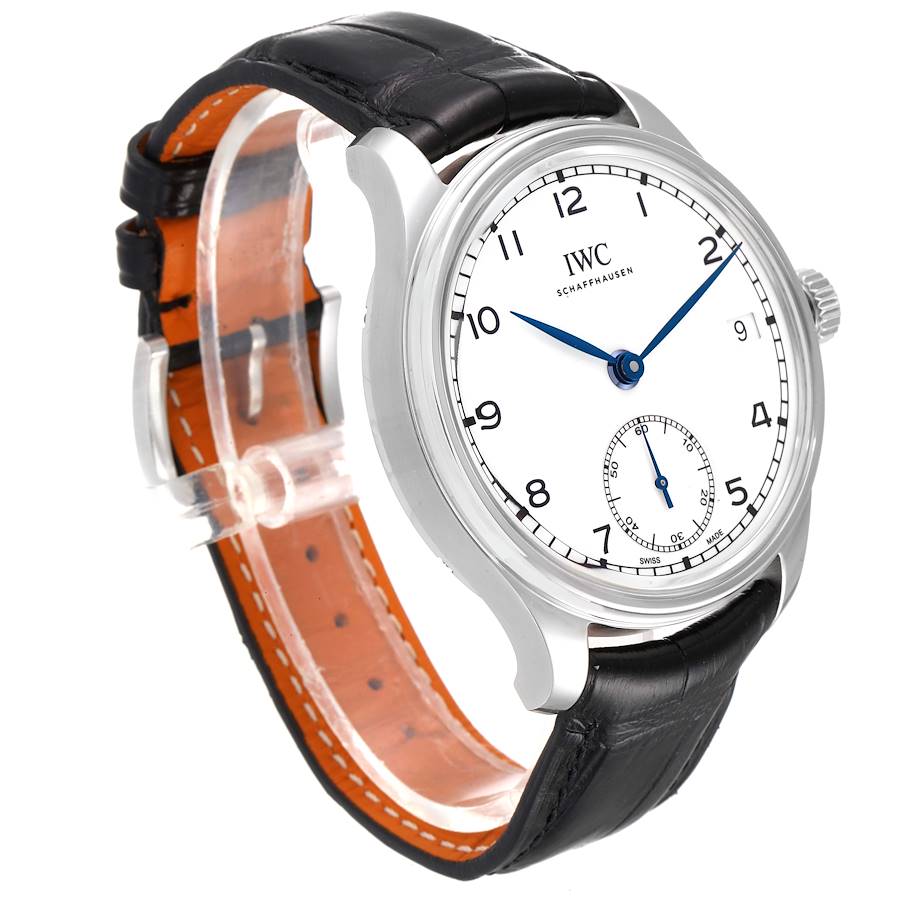 IWC Portuguese 150 Years Eight Days Manual Wind Steel Mens Watch IW510212
