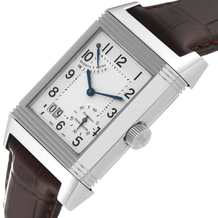Jaeger LeCoultre Reverso Grande Date 8 Day Steel Mens Watch 240.8.15 Q3008420