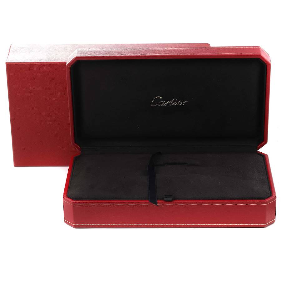 Cartier Tank Divan Large Silver Dial Yellow Gold Ladies Watch W6300556