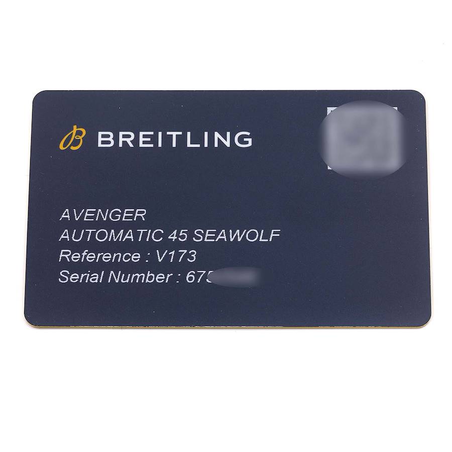 Breitling Avenger 45 Seawolf Night Mission Titanium Mens Watch V17319