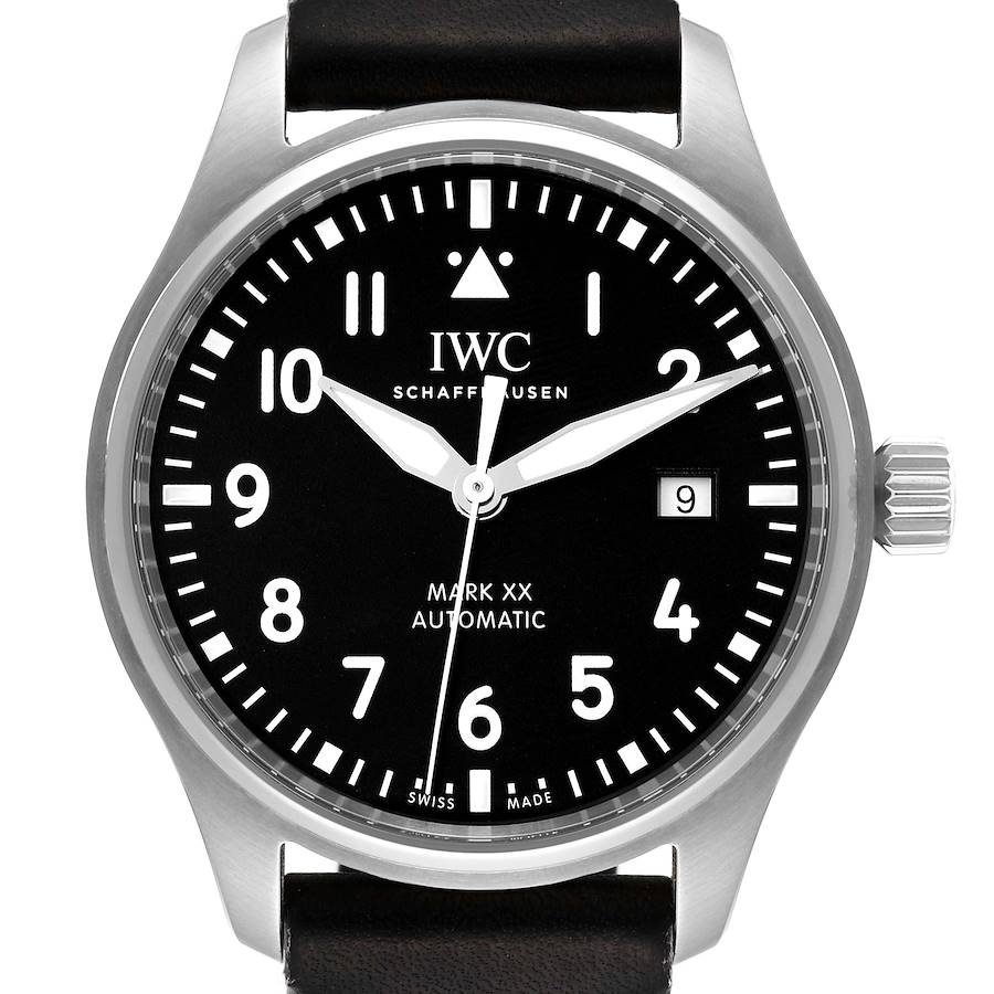 IWC Pilot Mark XX Black Dial Steel Mens Watch IW328201