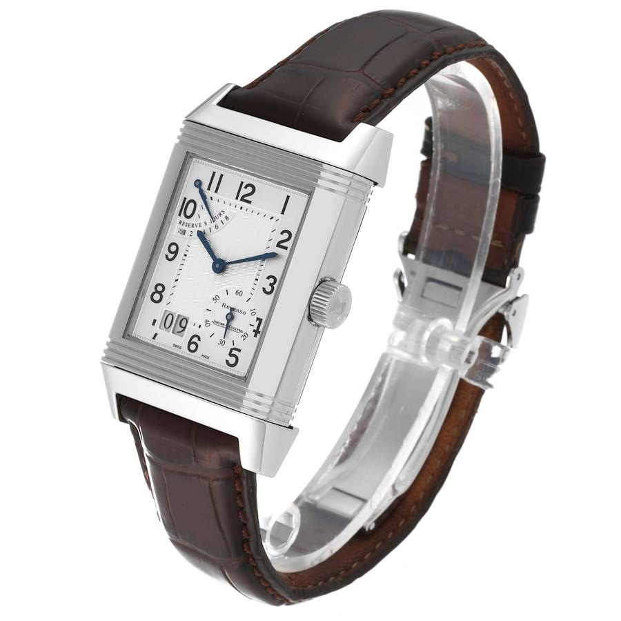 Jaeger LeCoultre Reverso Grande Date 8 Day Steel Mens Watch 240.8.15 Q3008420