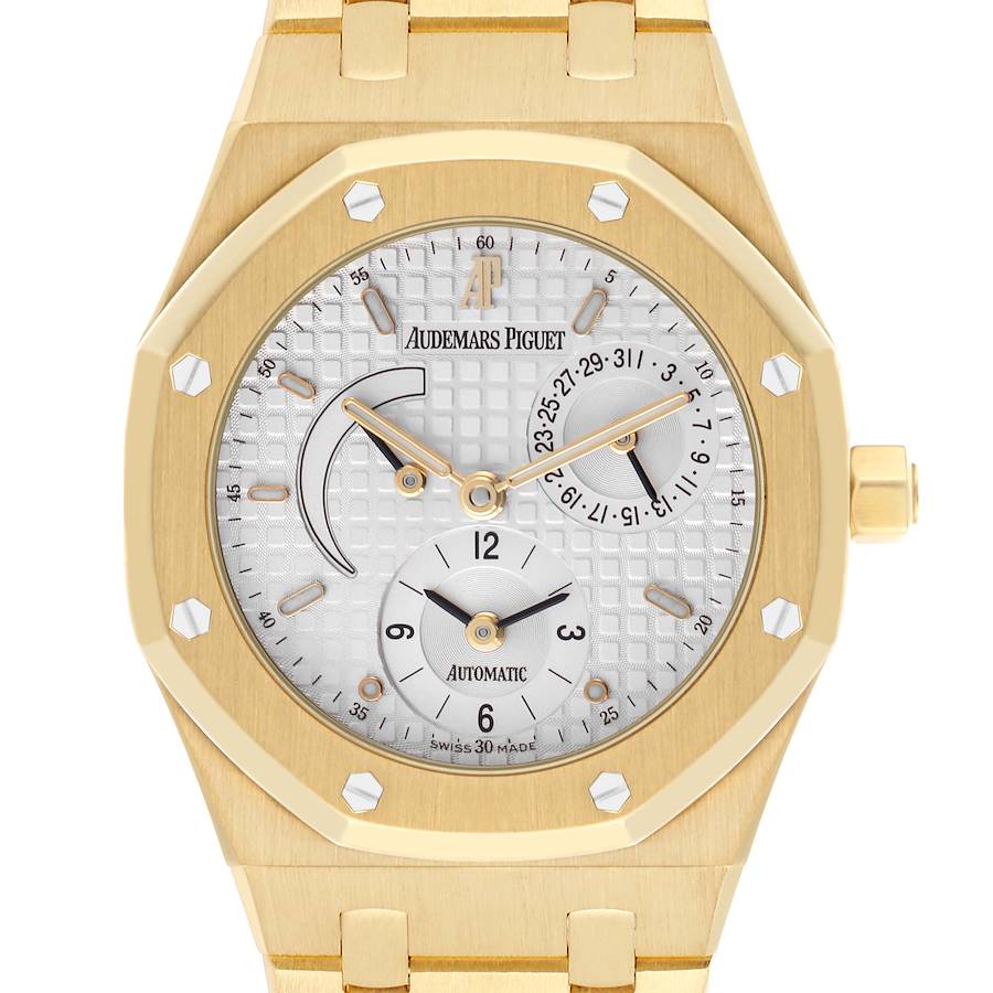 Audemars Piguet Royal Oak Dual Time Yellow Gold Mens Watch 25730BA