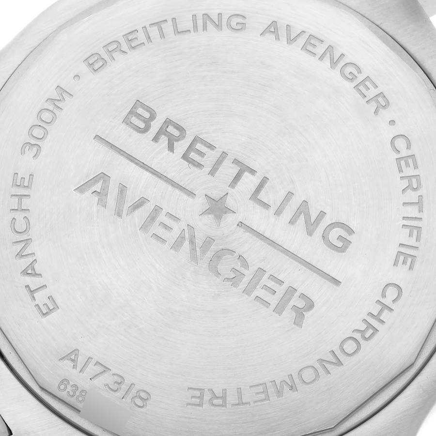 Breitling Avenger 43mm Blue Dial Steel Mens Watch A17318