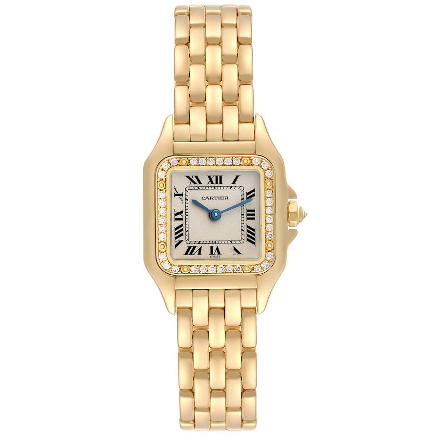 Cartier Panthere Yellow Gold Diamond Ladies Watch WF3070B9