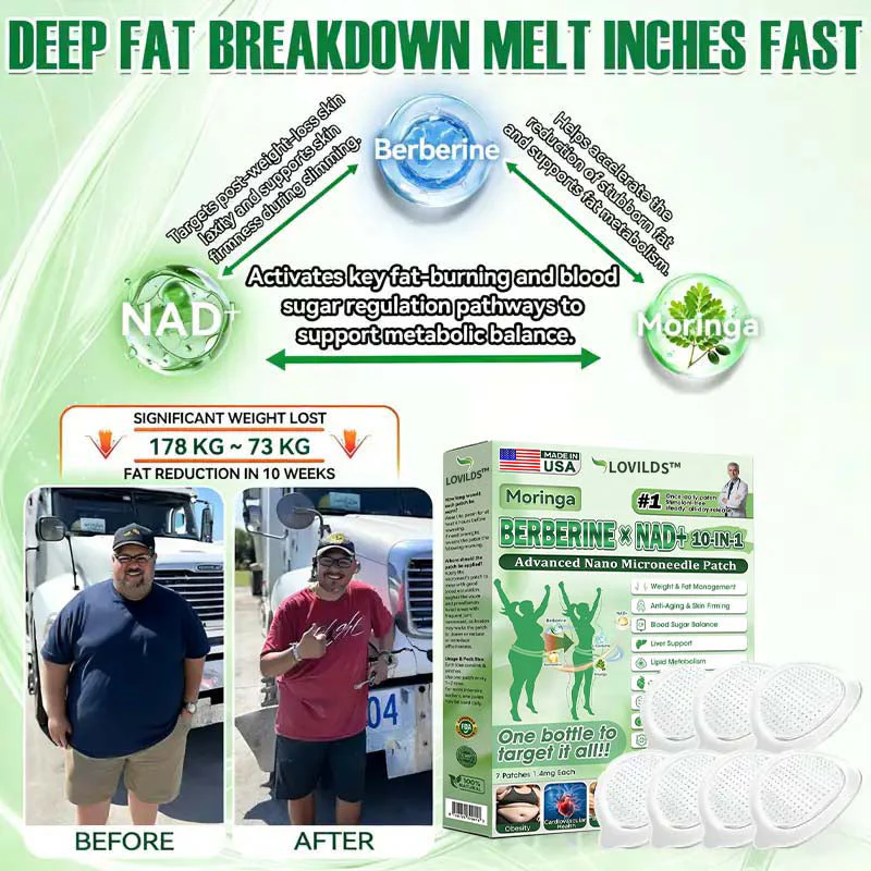 🧑‍⚕️🩺 LOVILDS™ Moringa · Berberine × NAD+ 𝟏𝟎-IN-𝟏 𝐀𝐝𝐯𝐚𝐧𝐜𝐞𝐝 𝐍𝐚𝐧𝐨 𝐌𝐢𝐜𝐫𝐨𝐧𝐞𝐞𝐝𝐥𝐞 𝐏𝐚𝐭𝐜𝐡 — 𝐎𝐧𝐜𝐞 𝐃𝐚𝐢𝐥𝐲, 𝐕𝐢𝐬𝐢𝐛𝐥𝐞 𝐑𝐞𝐬𝐮𝐥𝐭𝐬 𝐢𝐧 𝟕 𝐃𝐚𝐲𝐬