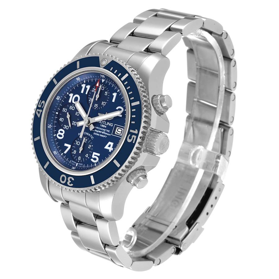 Breitling Superocean Chronograph Blue Dial Mens Watch A13311