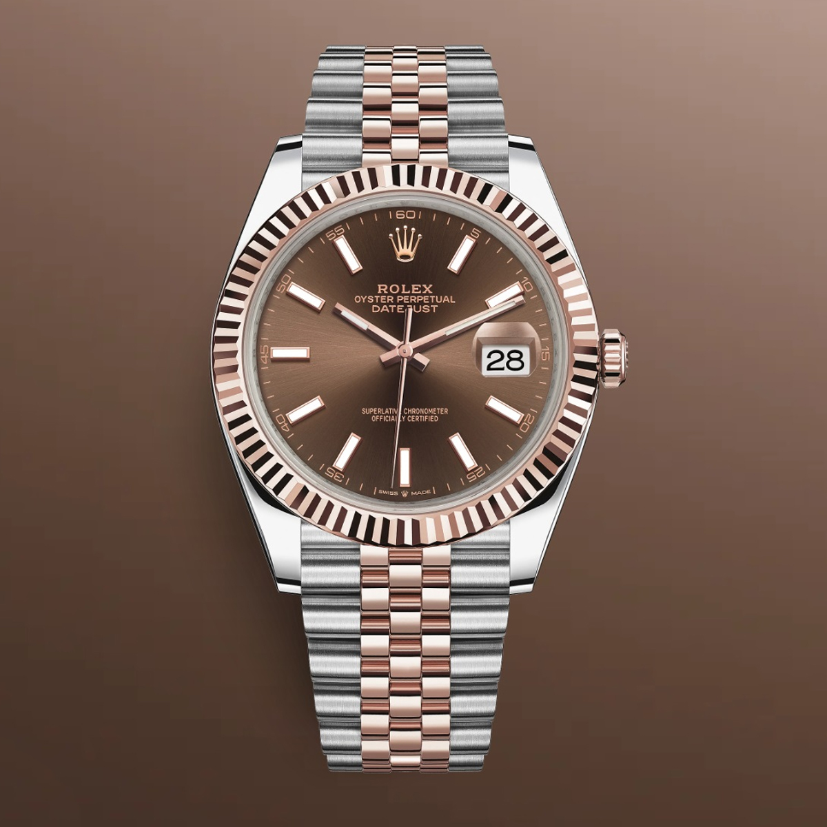 Rolex Datejust 41mm Jubilee Automatic Rose Gold & Steel Watch 126331