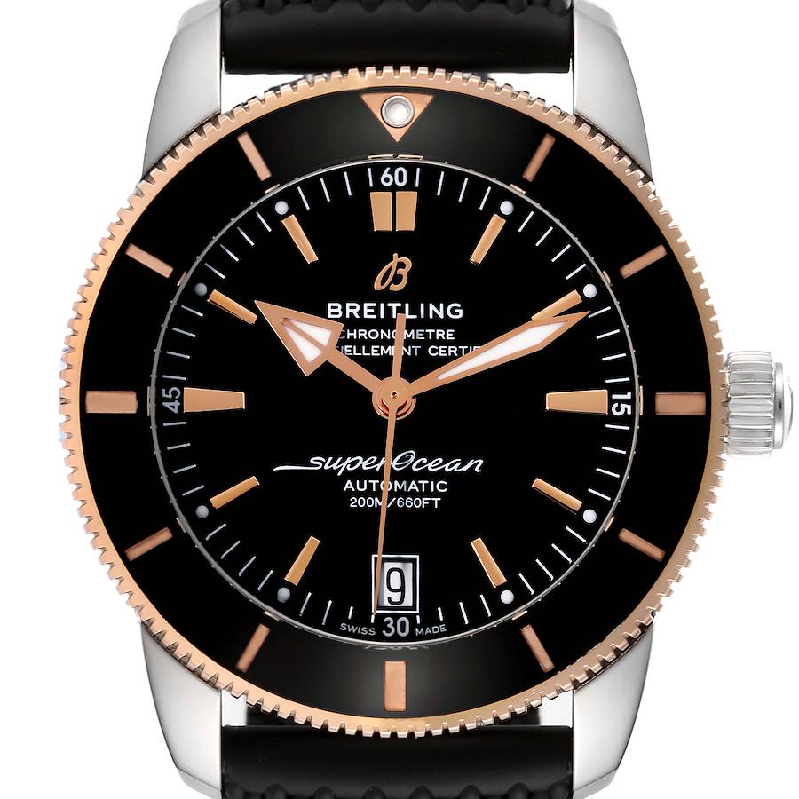 Breitling Superocean Heritage II 42 Steel Rose Gold Mens Watch UB2010