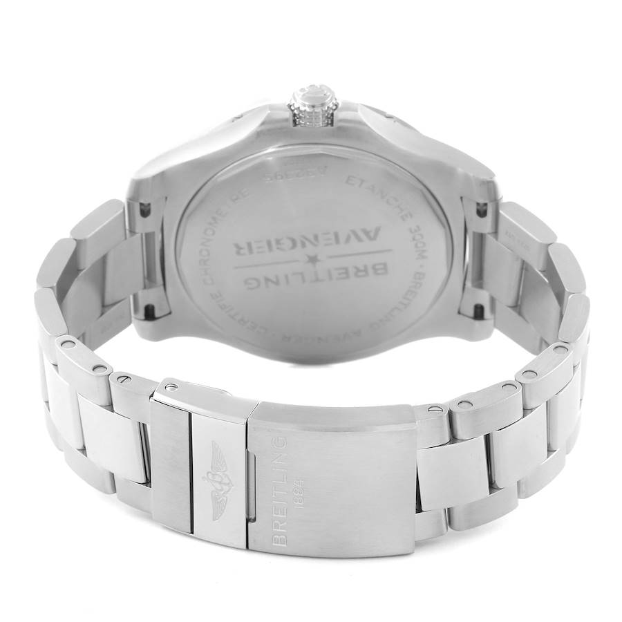 Breitling Aeromarine Avenger II GMT Blue Dial Steel Mens Watch A32395