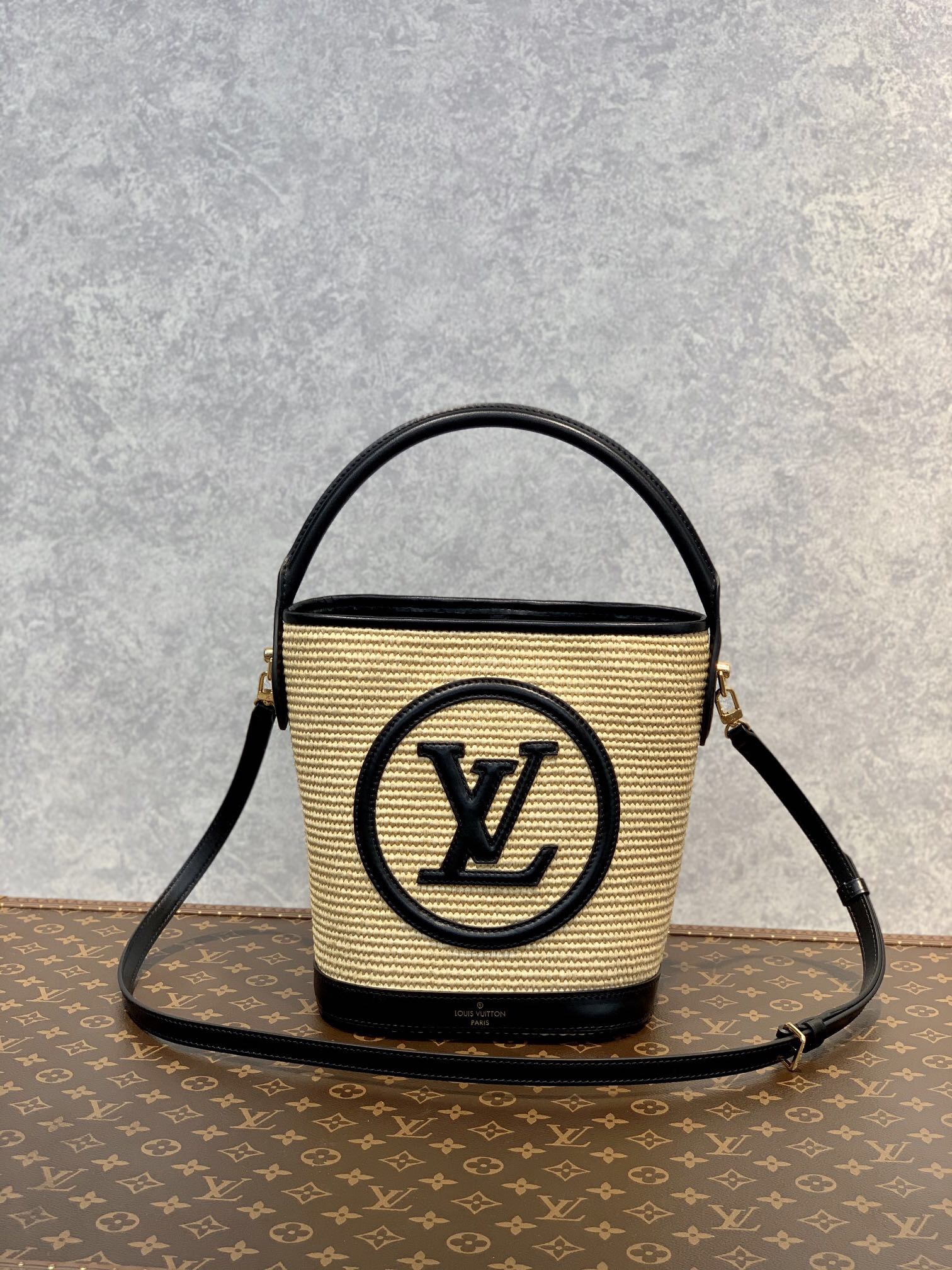 Louis Vuitton Petit Bucket Black 24Cm M59961
