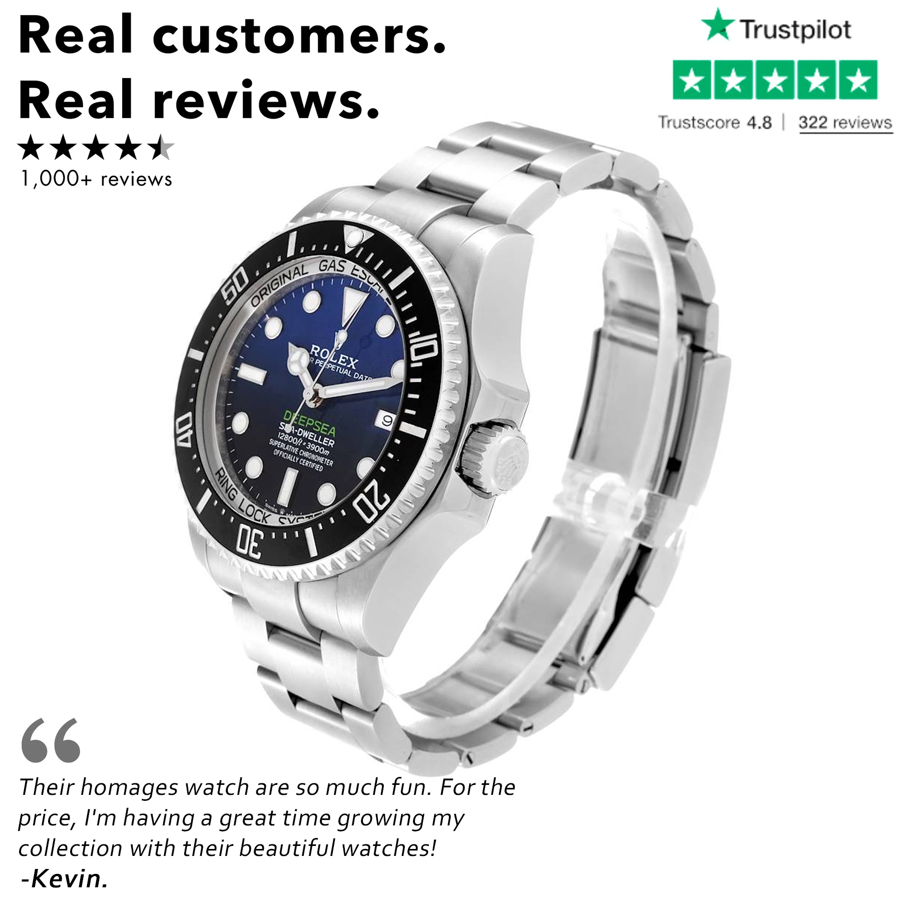 The Newest Realse-?Big Promotion-Rolex Sea-Dweller Deepsea 126660 D-Blue "James Cameron" Blue Dial 44mm Unworn