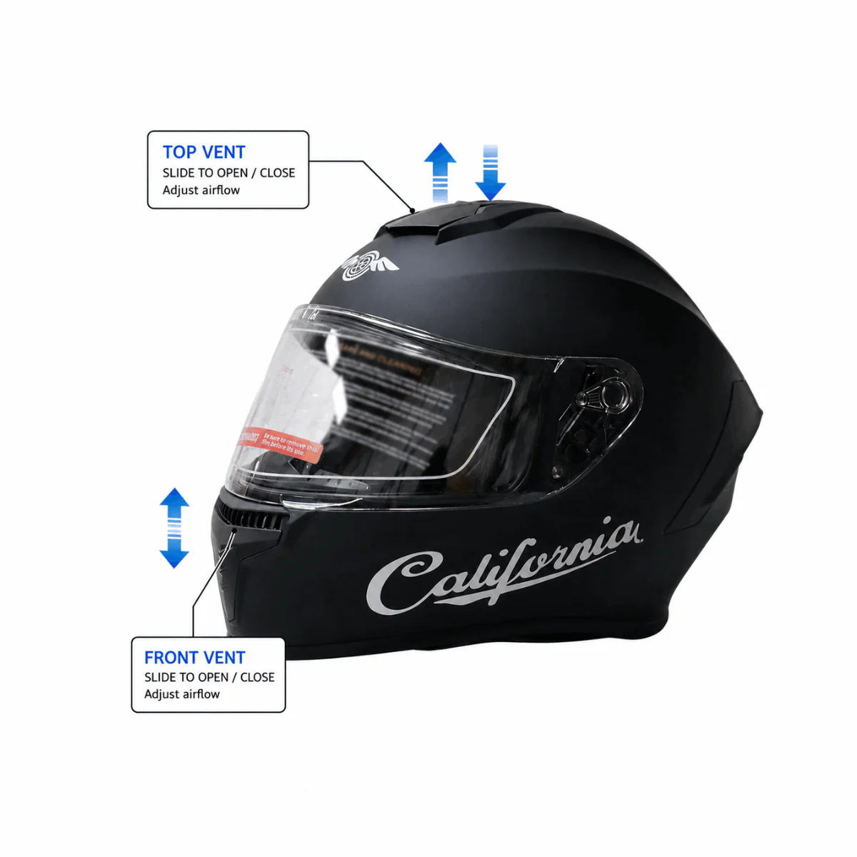 Freego Custom AeroFlow Full-Face Helmet �C DOT Certified