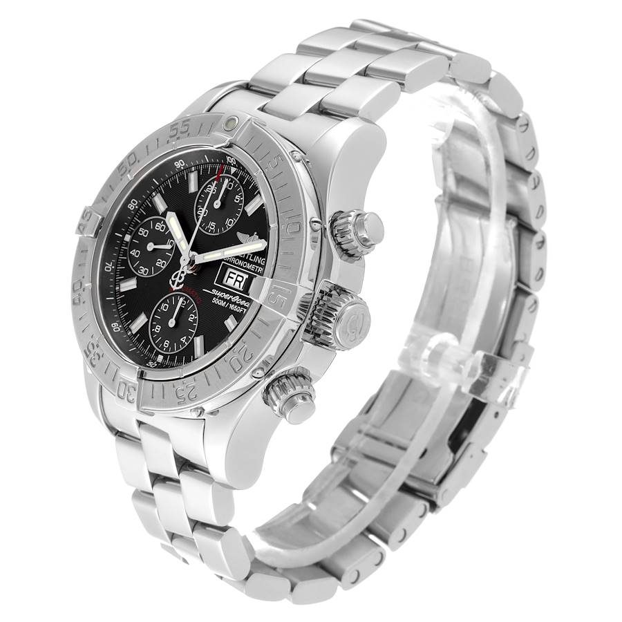 Breitling Aeromarine Superocean Gray Dial Steel Mens Watch A13340