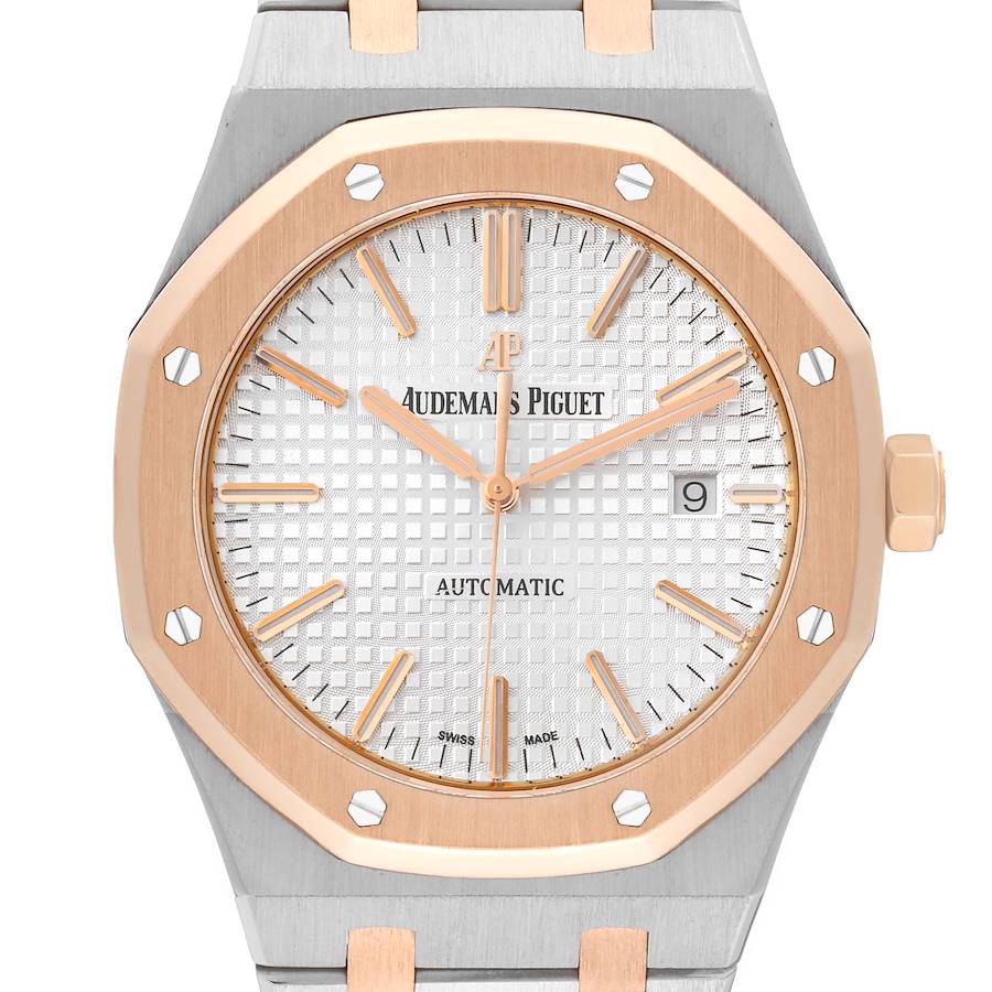 Audemars Piguet Royal Oak Steel Rose Gold Mens Watch 15400SR