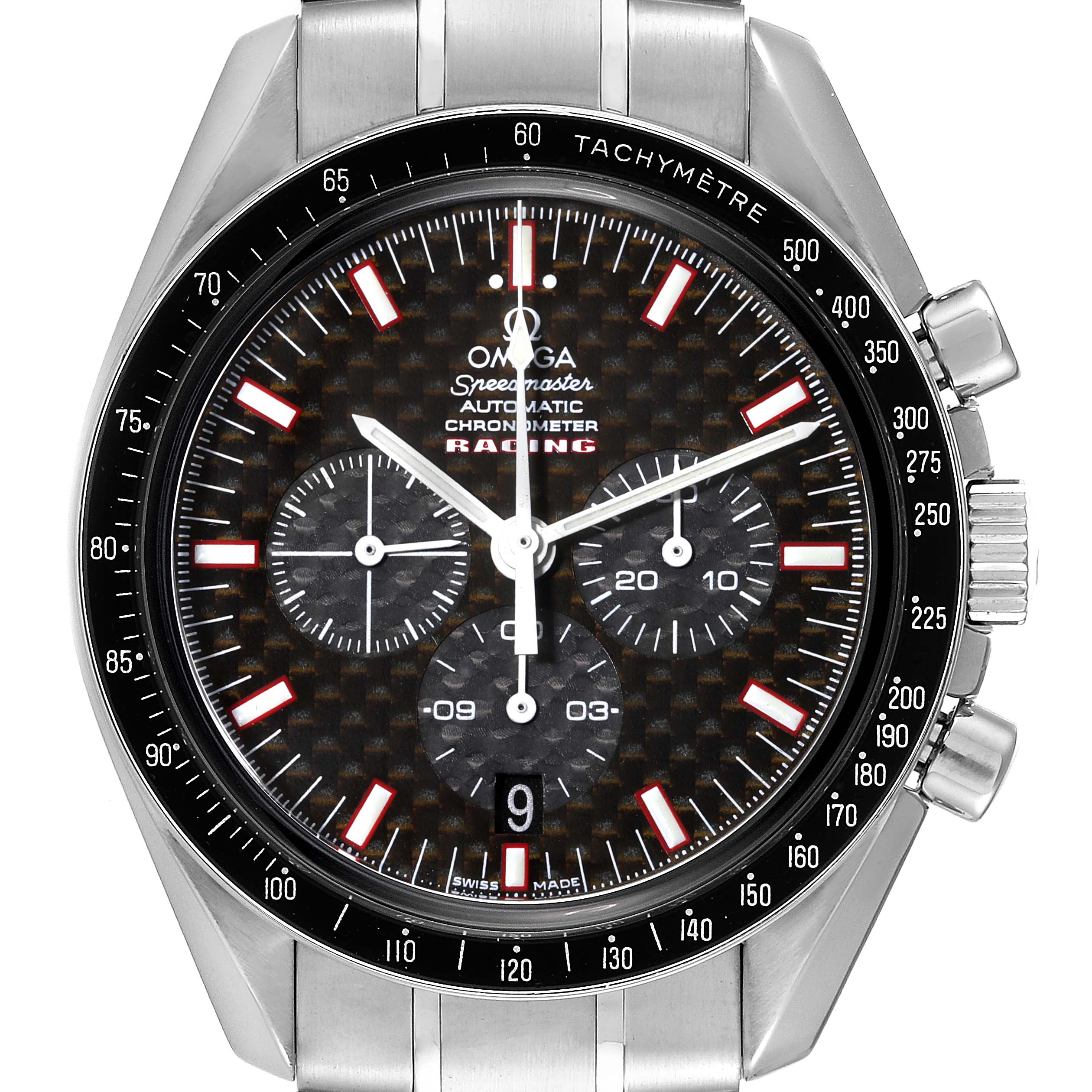 Omega Speedmaster Professional Racing Steel Mens Watch 42.0 MM 3552.59.00 Card