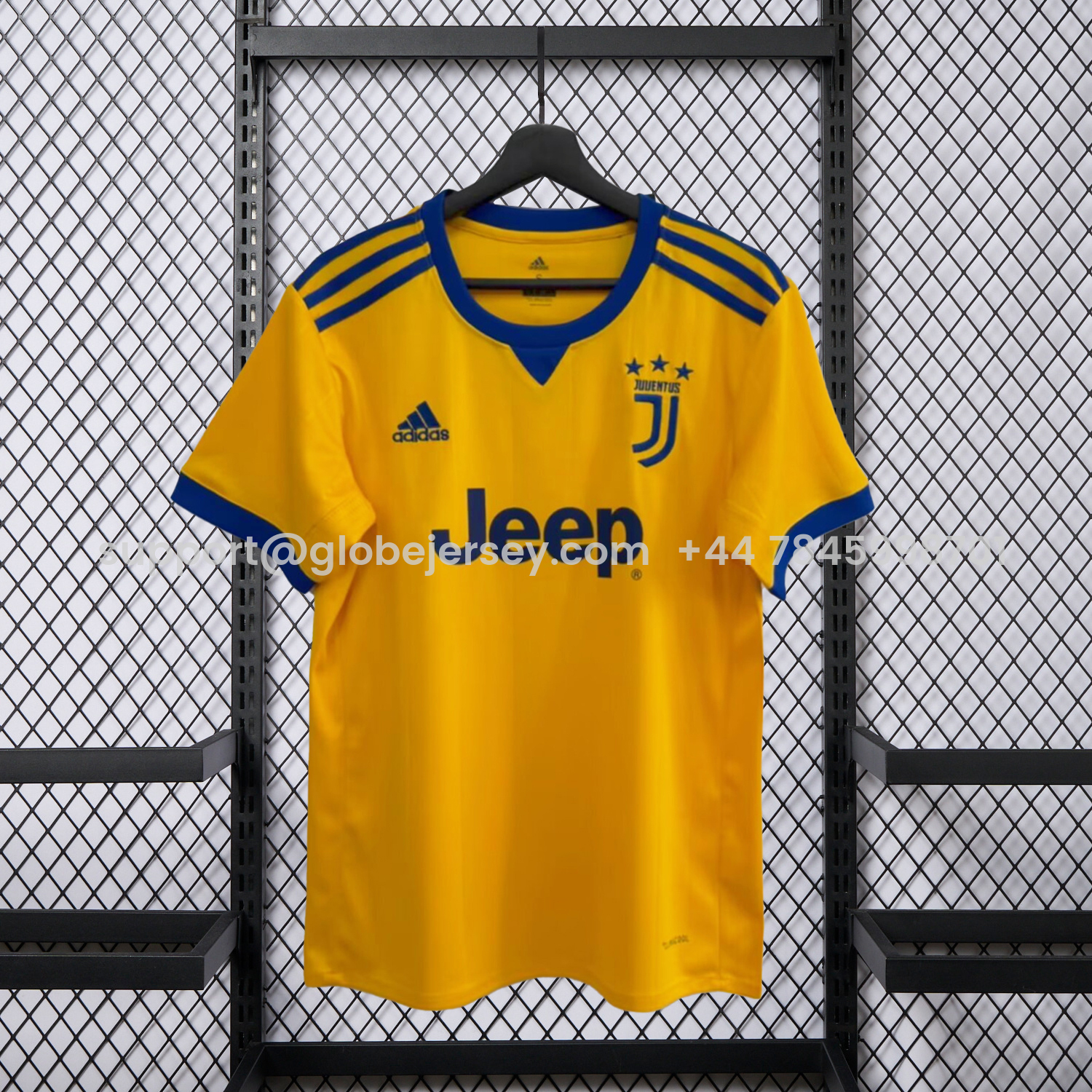 Retro Juventus 2017-18 Away Yellow Jersey