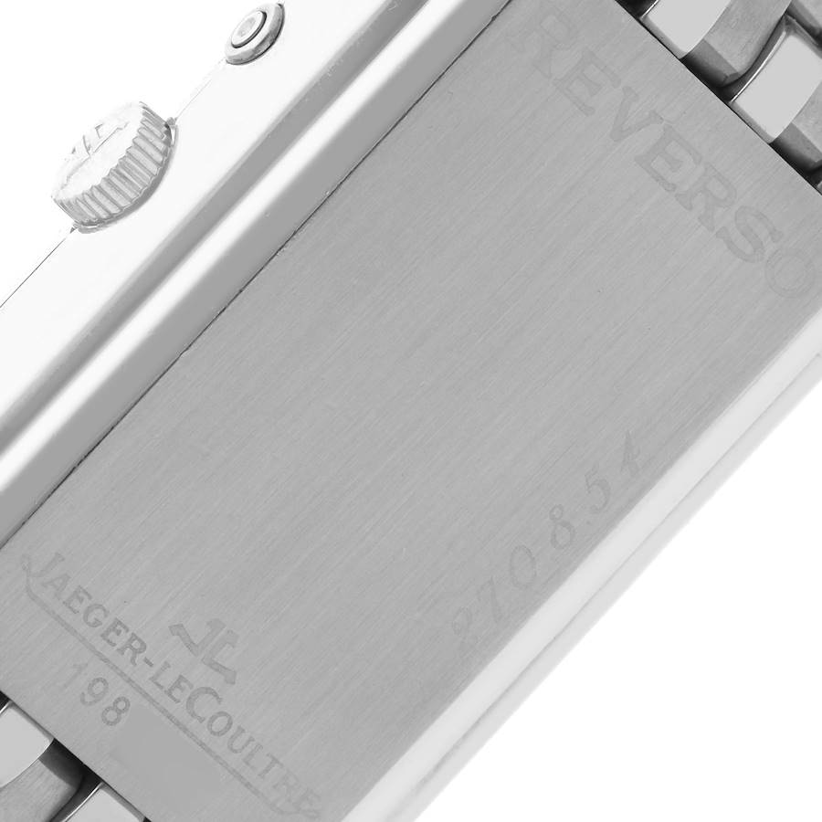 Jaeger LeCoultre Reverso Duo Day Night Steel Watch 270.8.54 Q270854