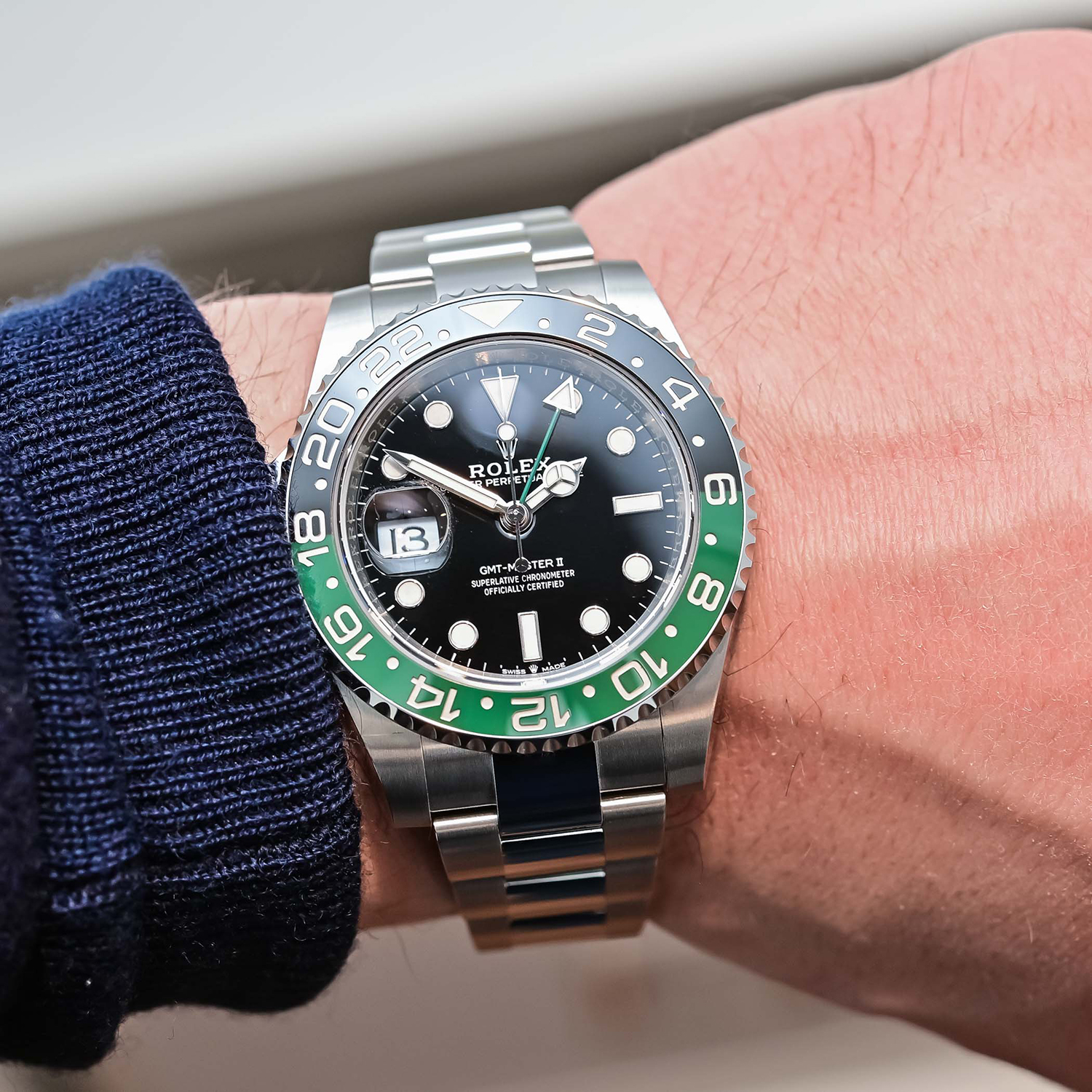 Rolex GMT-Master II Lefty Sprite Green And Black Bezel 126720VTNR-0001/0002 Unworn
