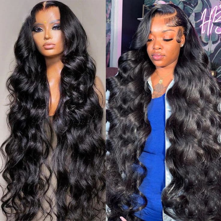 Special offer | 30inch = $219 Megalook 30inch Long 13x4 Transparent Lace Frontal Wigs Pre-plucked Natural Hairline Breathable Airy Cap Human Hair Wig