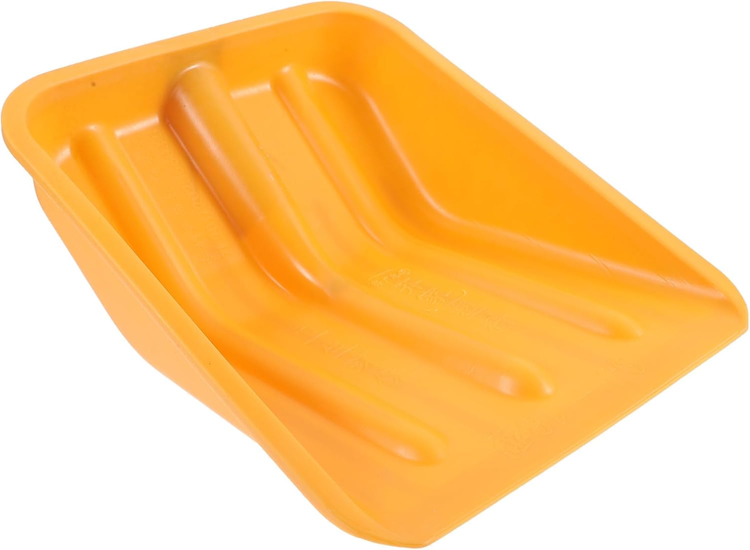 Heavy-Duty Snow Shovel Head Replacement Large Yellow Ice Removal Shovel Outdoor Snow Cleaner Thickened Wide Blade for Trash Cleaning