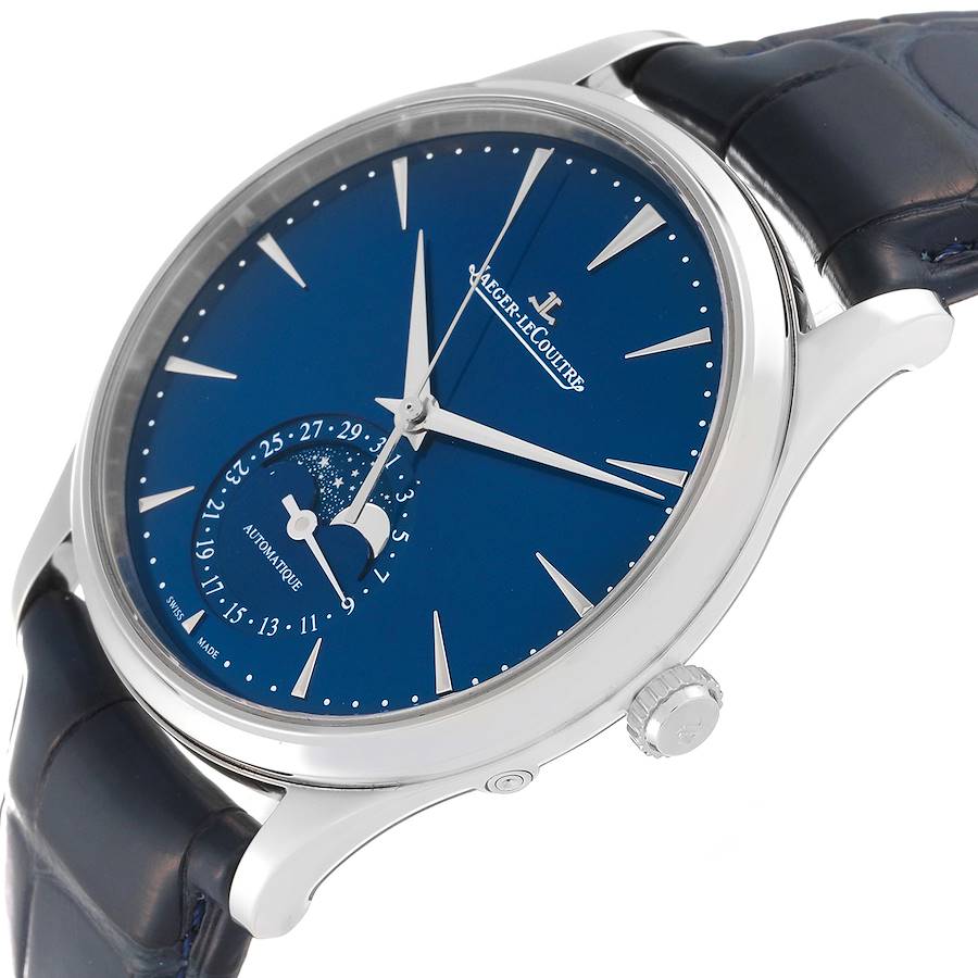 Jaeger LeCoultre Master Ultra Thin Moon Mens Watch 109.8.A5.S Q1368480
