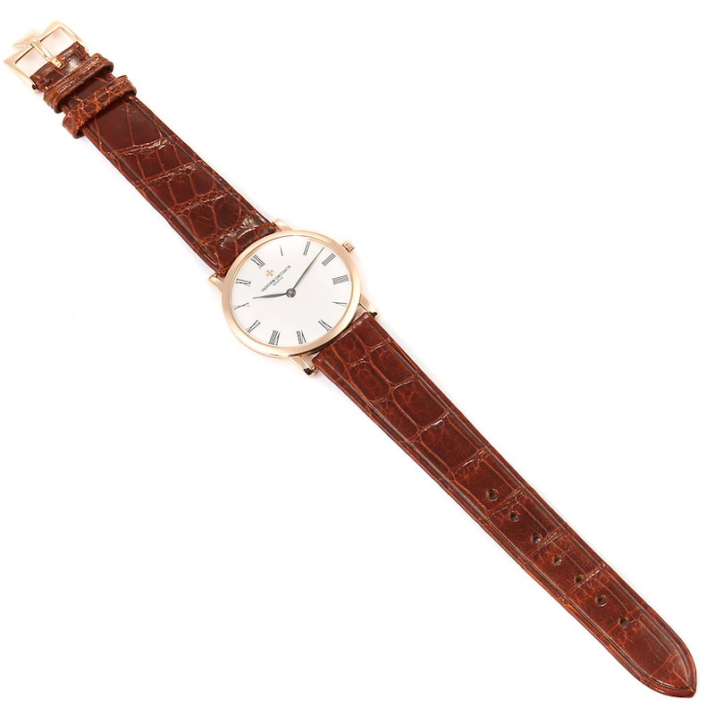 Vacheron Constantin Patrimony 18K Rose Gold Ultra Thin Mens Watch 33093