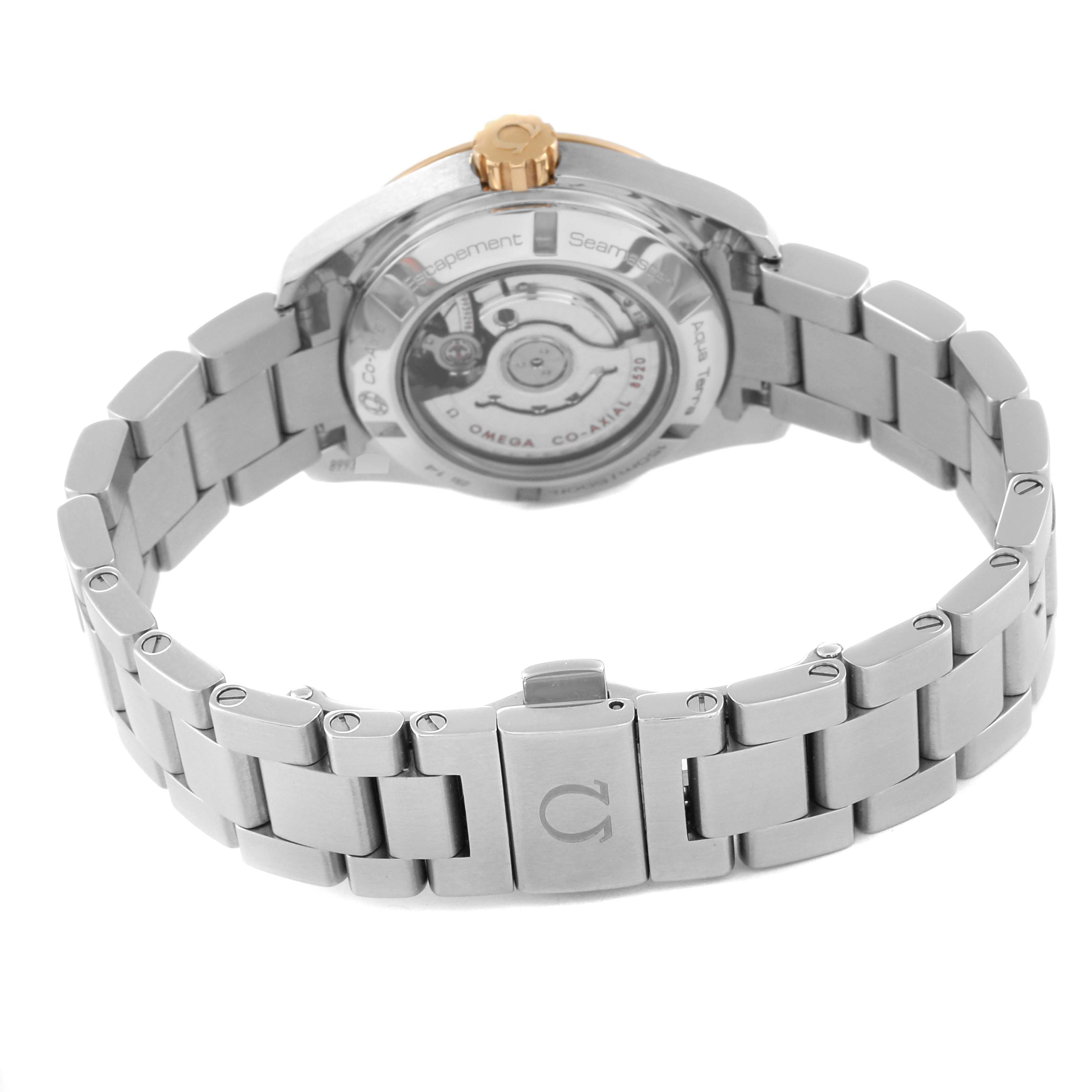 Omega Seamaster Aqua Terra Steel Yellow Gold Diamond Ladies Watch 30.0 MM 231.25.30.20.55.004