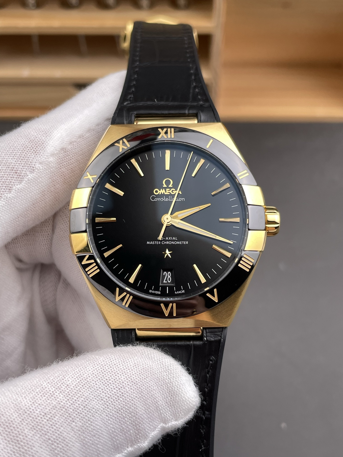 5th Gen Constellation Yellow Gold, Black Dial