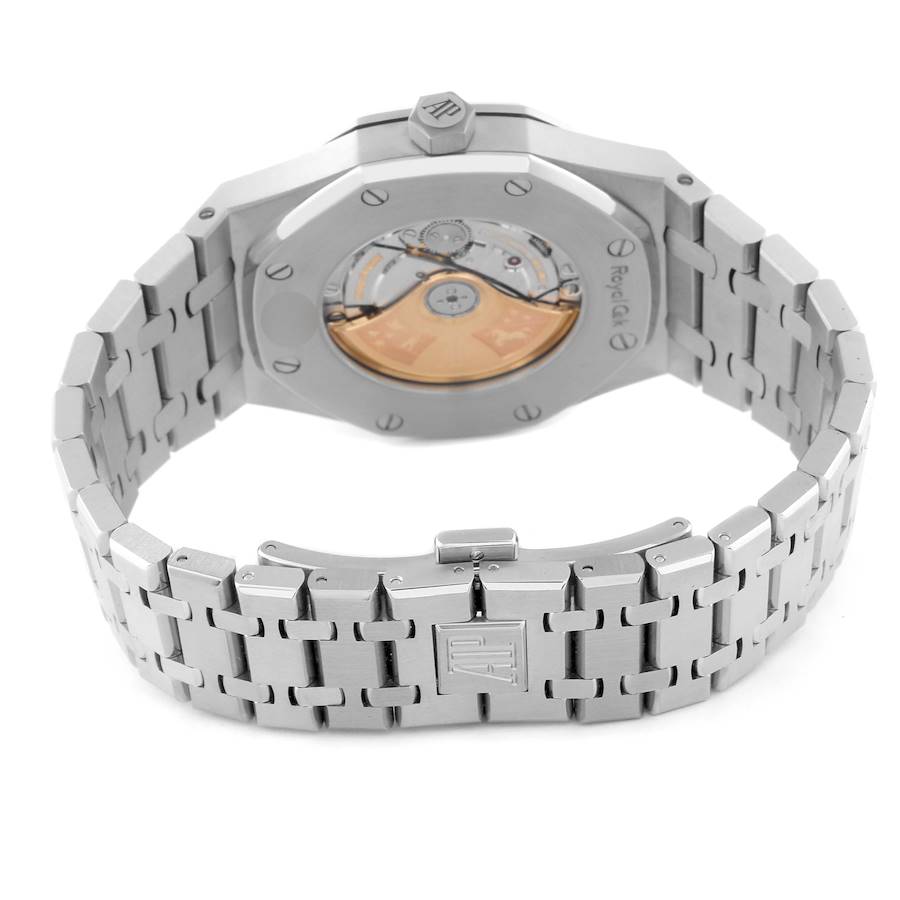 Audemars Piguet Royal Oak Black Dial Steel Mens Watch 15400ST