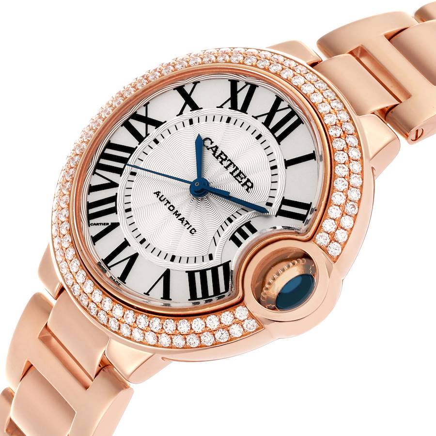 Cartier Ballon Bleu Rose Gold Diamond Ladies Watch WE902064