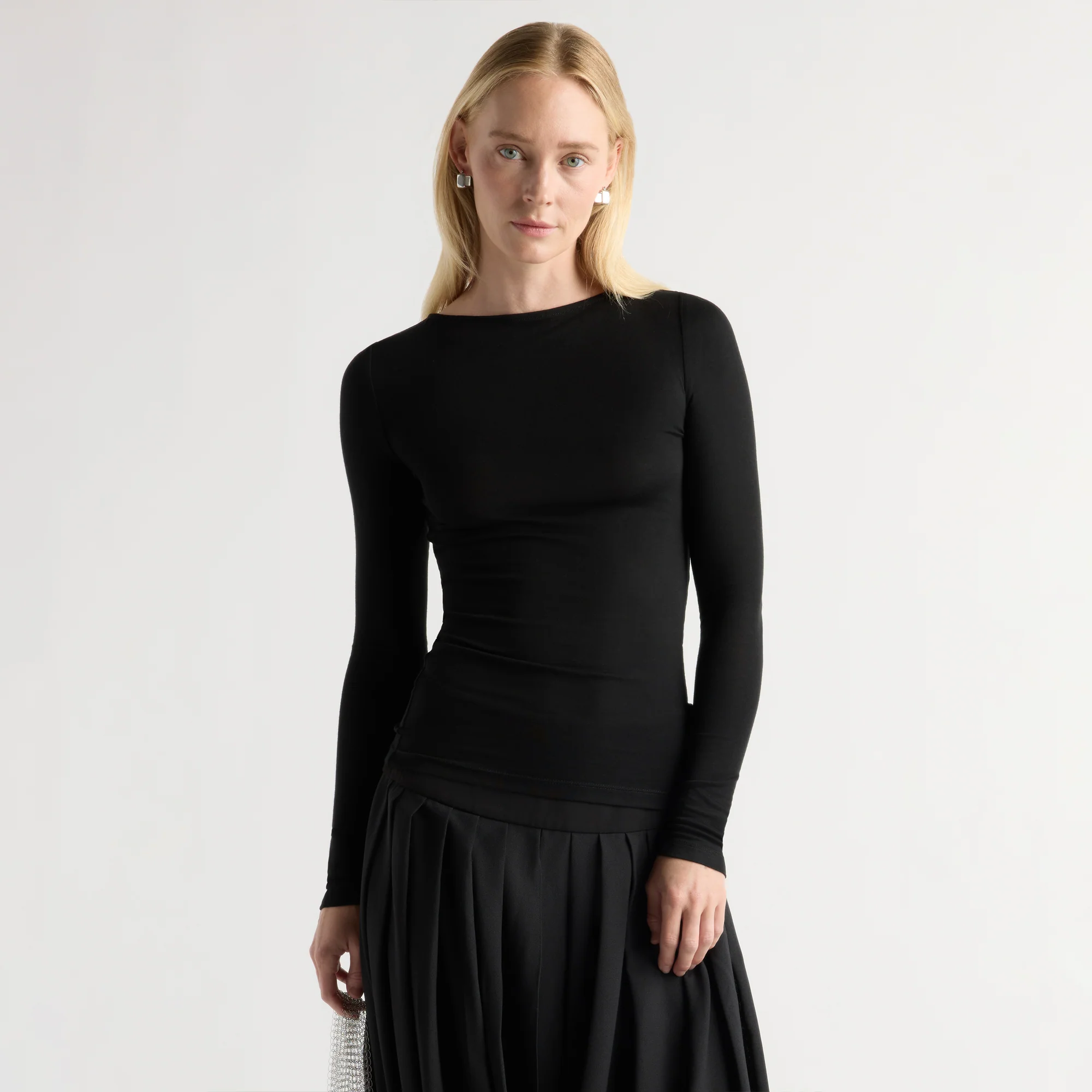 Lana Tencel-Wool Semi-Sheer Tee