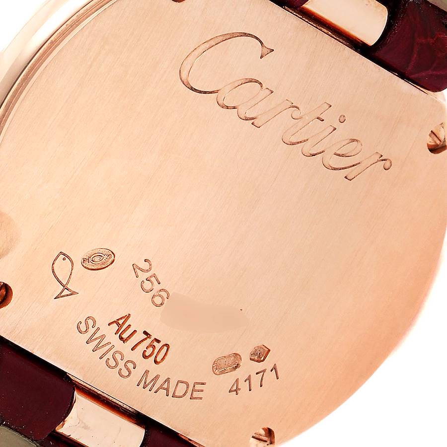 Cartier Ballon Blanc Rose Gold Diamond Ladies Watch WJBL0005