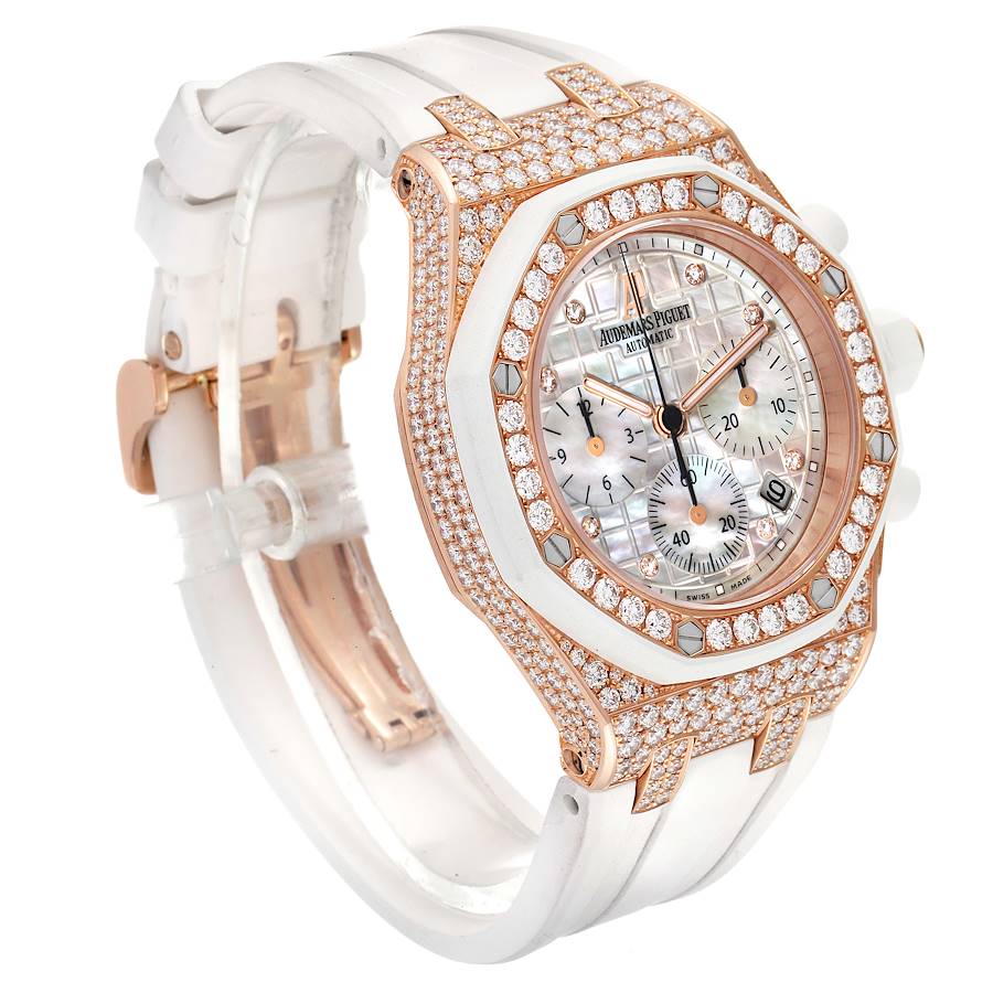 Audemars Piguet Royal Oak Offshore Rose Gold Diamond Ladies Watch 26092OK