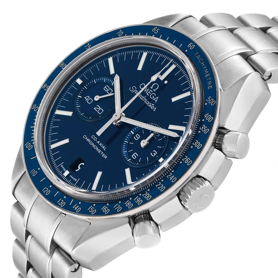 Omega Speedmaster Blue Dial Titanium Mens Watch 311.90.44.51.03.001