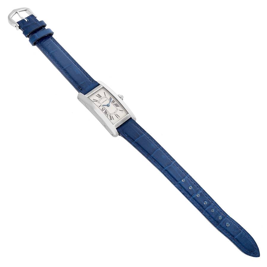 Cartier Tank Americaine White Gold Silver Dial Ladies Watch W2601956