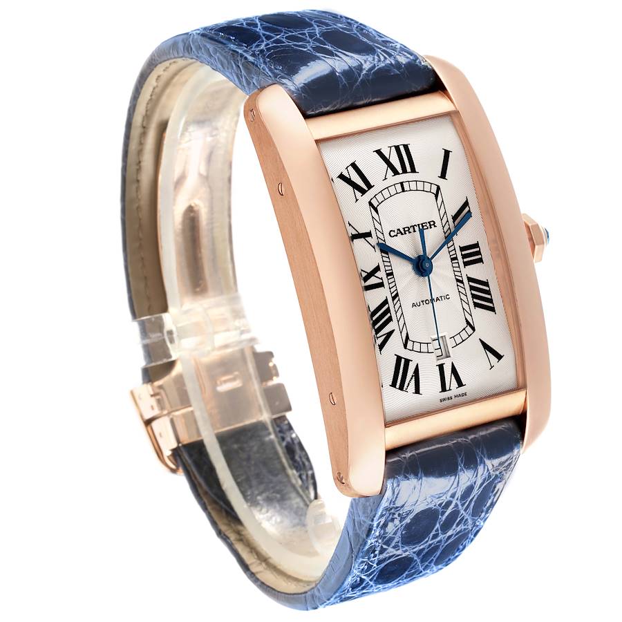 Cartier Tank Americaine XL Rose Gold Automatic Mens Watch W2609856