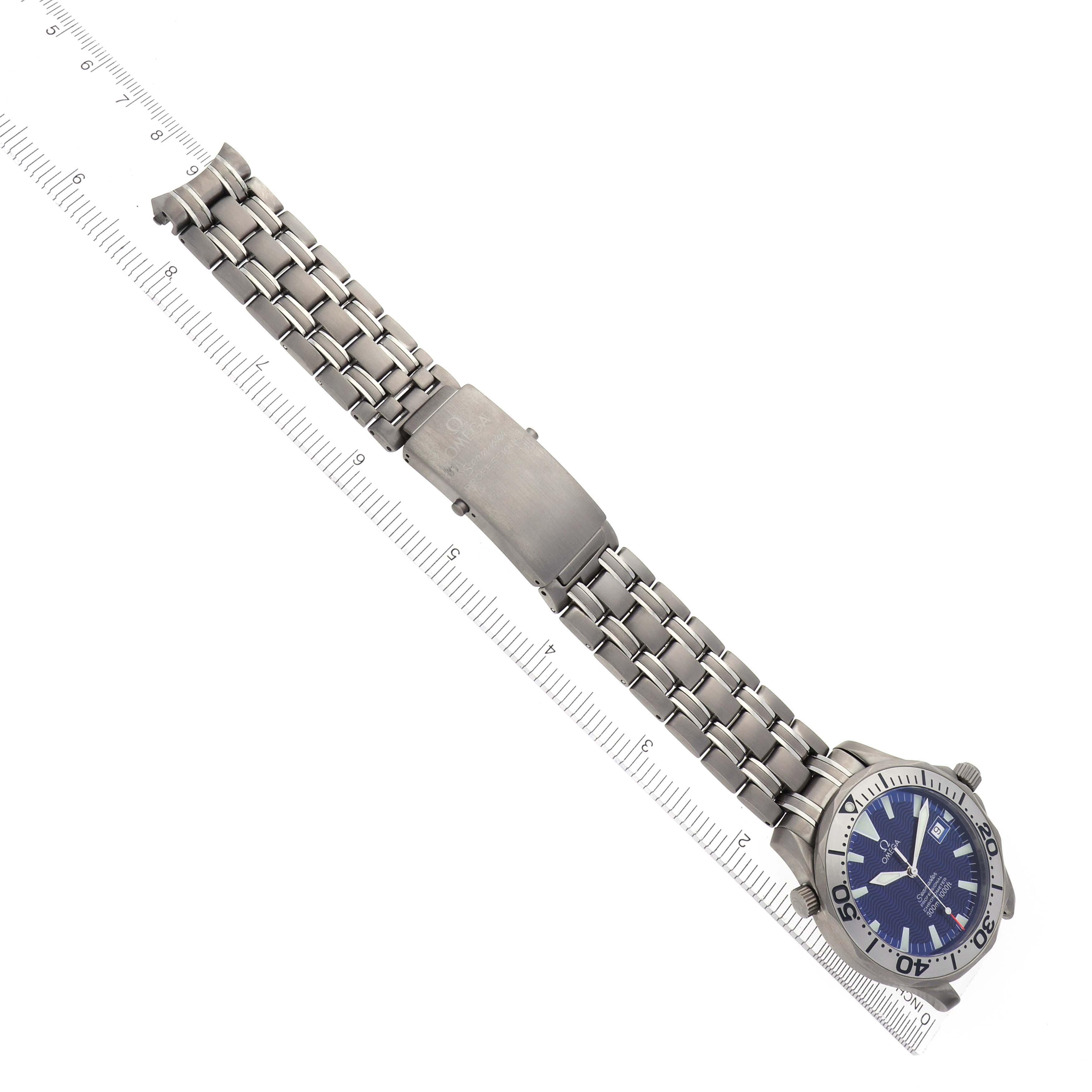 Omega Seamaster Blue Dial Titanium Mens Watch 41.5 MM 2231.80.00