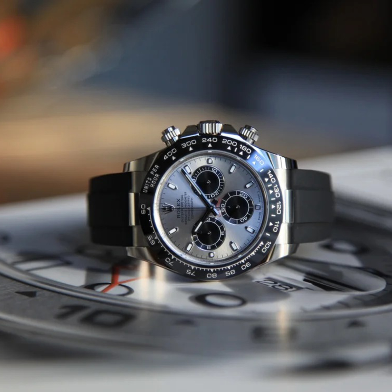 ??Limited Time Offer -Rolex Daytona White Gold Steel Grey Dial Oysterflex Strap 116519ln-0027
