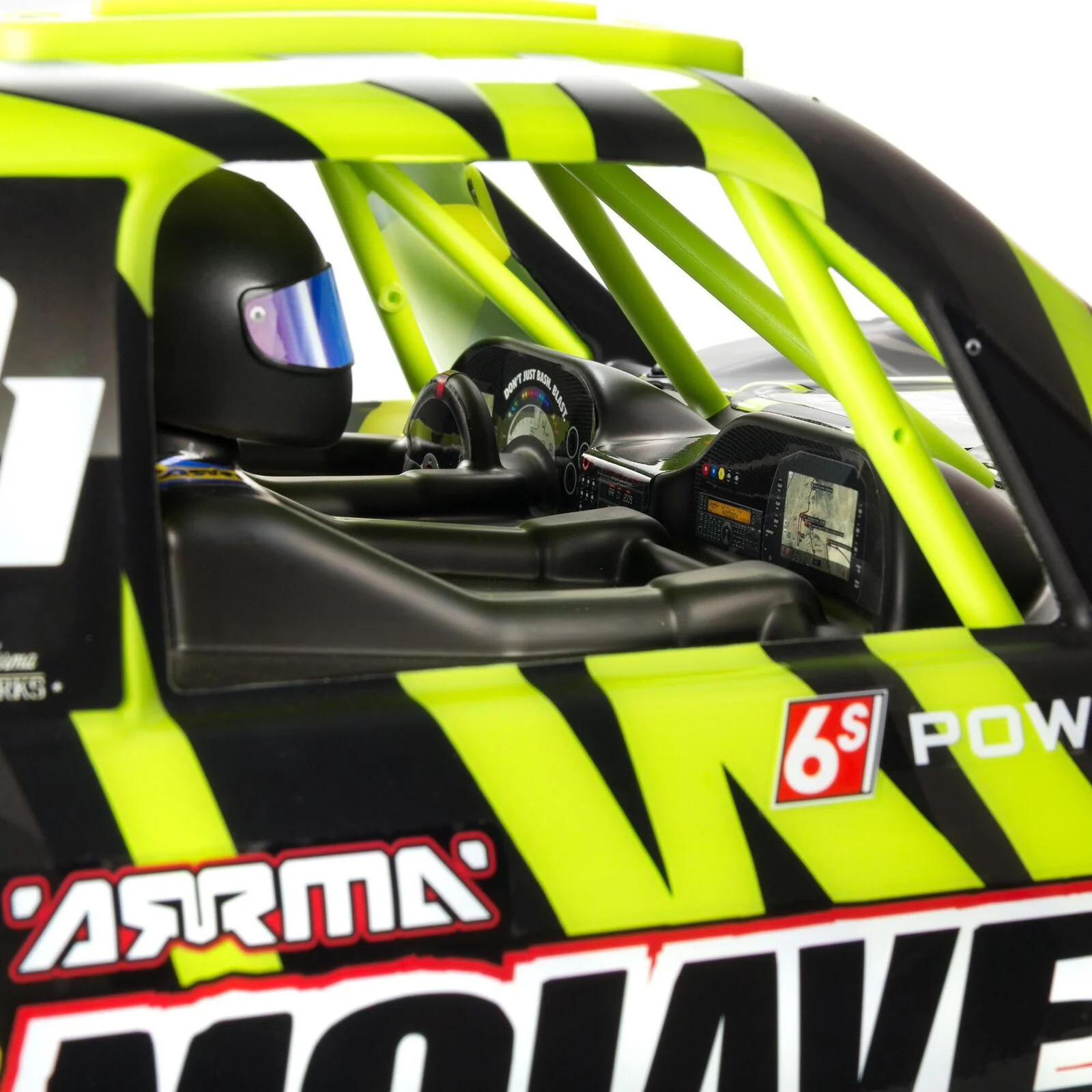 ARRMA 1/7 MOJAVE 6S V2 4WD BLX Desert Truck with Spektrum Firma RTR, Green/Black