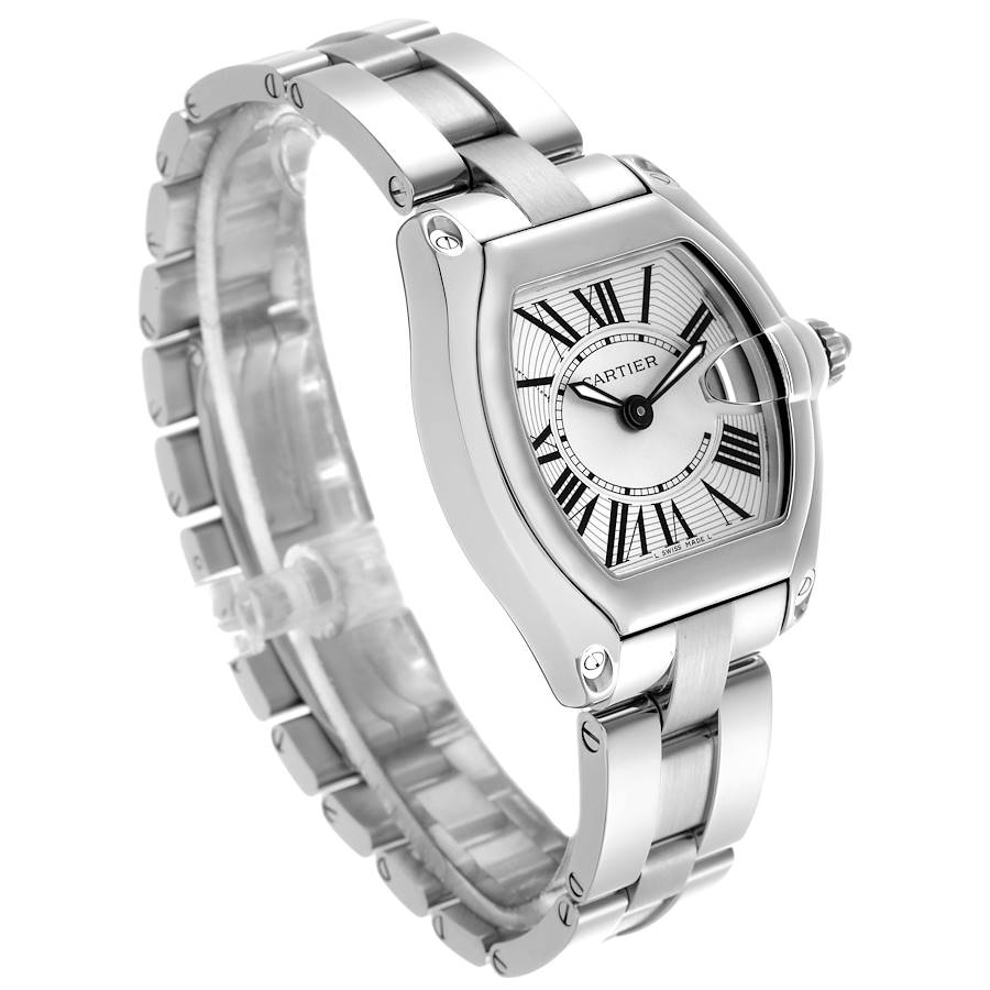 Cartier Roadster Small Silver Dial Steel Ladies Watch W62016V3