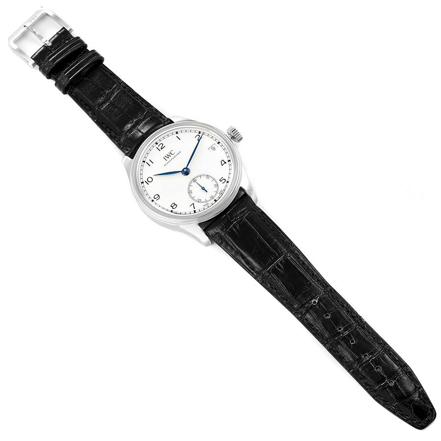 IWC Portuguese 150 Years Eight Days Manual Wind Steel Mens Watch IW510212